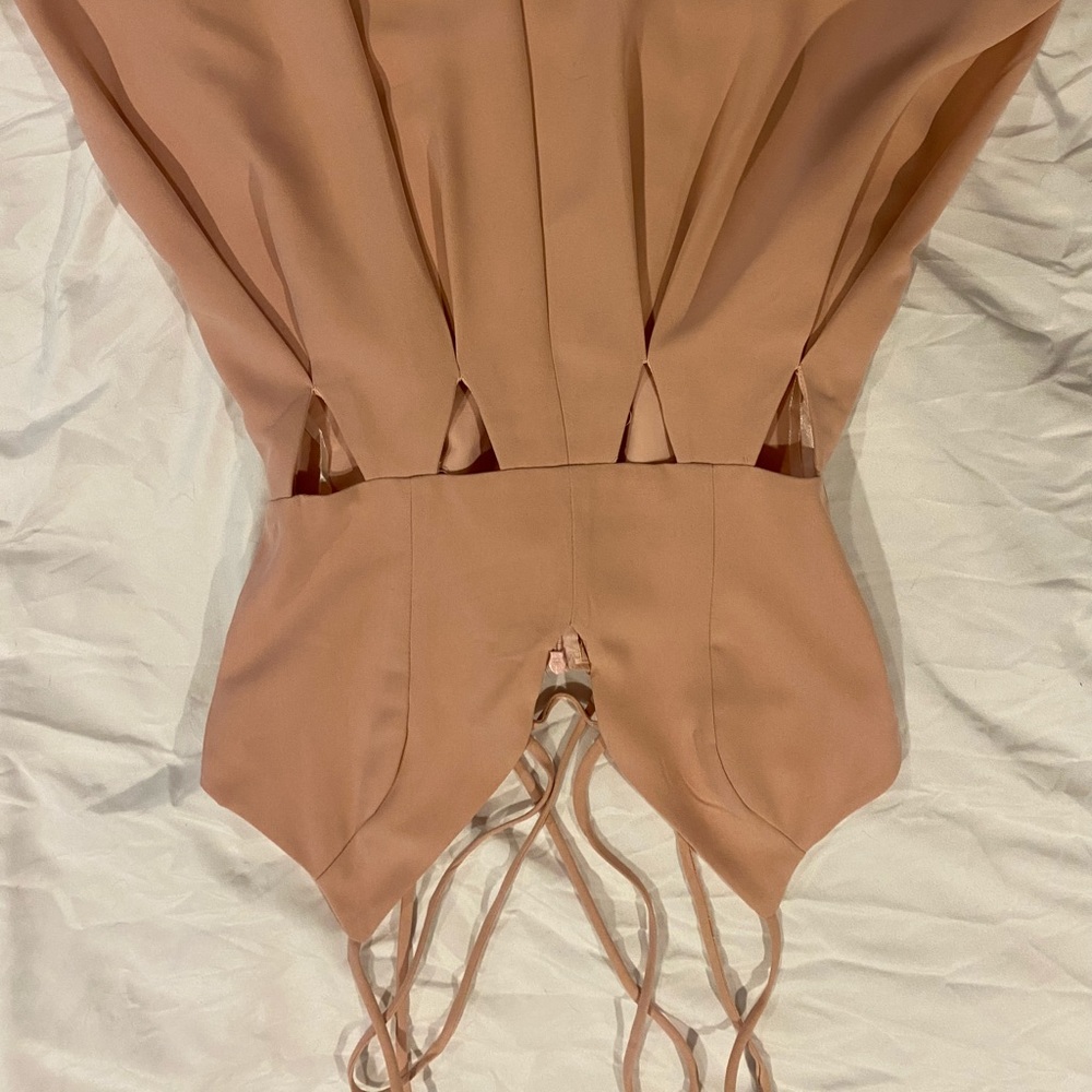 Light pink cutout romper